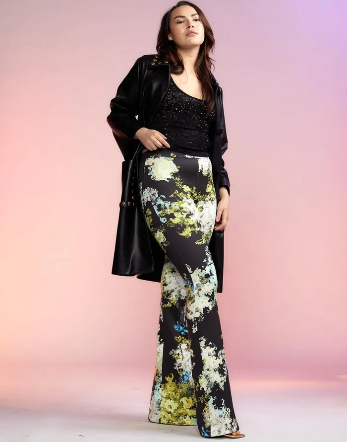 Bonded Fit And Flare Pant 8211 Smblfl Women Cynthia Rowley Bottoms