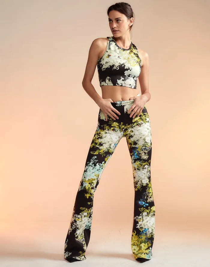 Bonded Fit And Flare Pant 8211 Smblfl Women Cynthia Rowley Bottoms