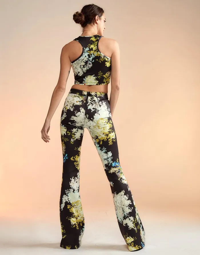 Bonded Fit And Flare Pant 8211 Smblfl Women Cynthia Rowley Bottoms