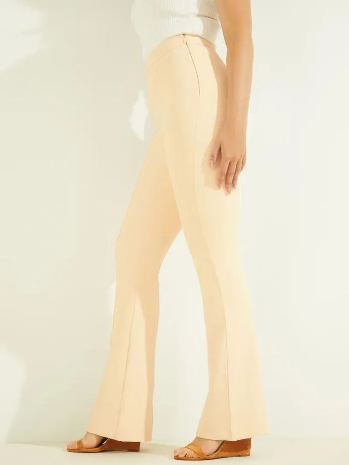 Bottoms Women Marciano Chloe Flared Pant Soft Peach Bottoms Women Marciano Chloe Flared Pant Soft Peach