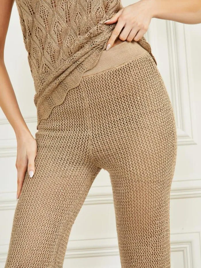 Bottoms Women Marciano Whitney Sweater Pant English Cake Multi