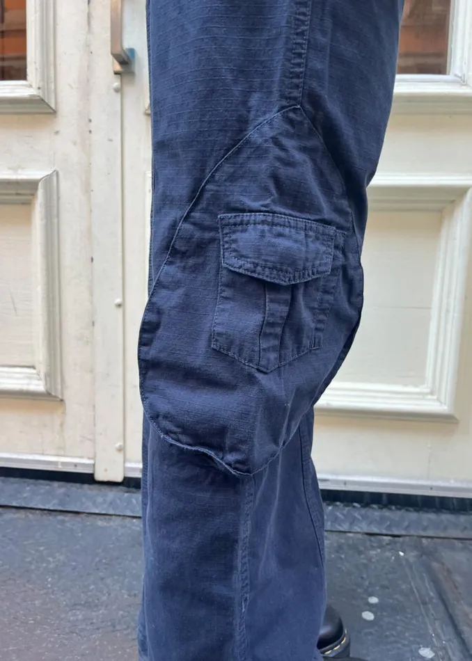 Brandy Melville Bottoms Kim Cargo Pants Navy Blue 8211 Women