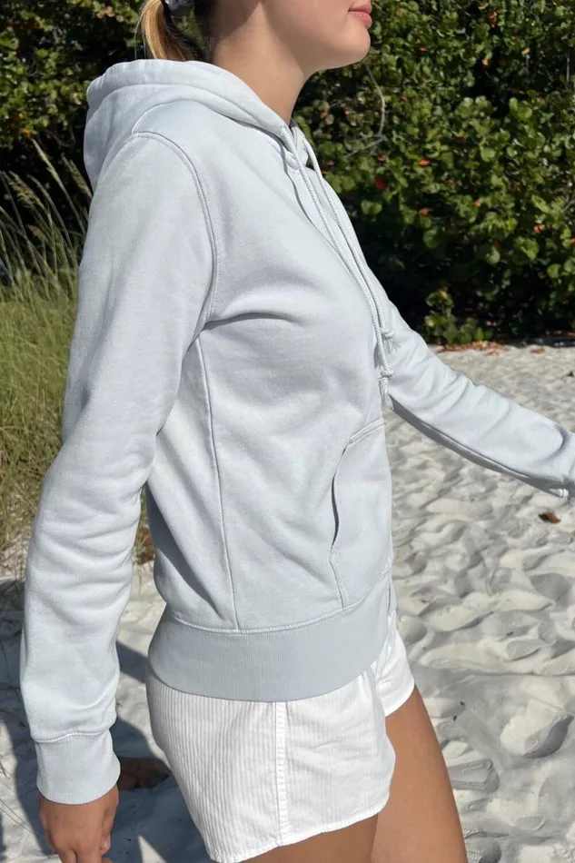 Brandy Melville Sweatpants and Sweatshirts Christy Hoodie Light Blue 8211 Women