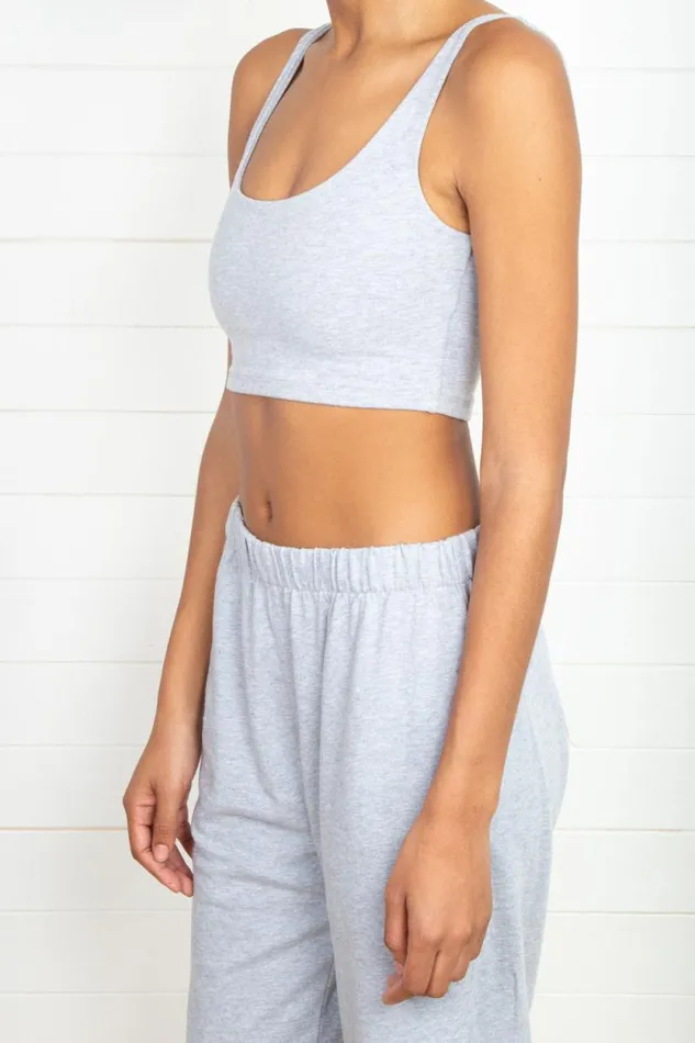 Brandy Melville Tops Lydia Tank Light Heather Grey 8211 Women