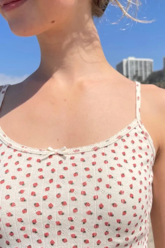Brandy Melville Tops Skylar Strawberry Tank Strawberries 8211 Women