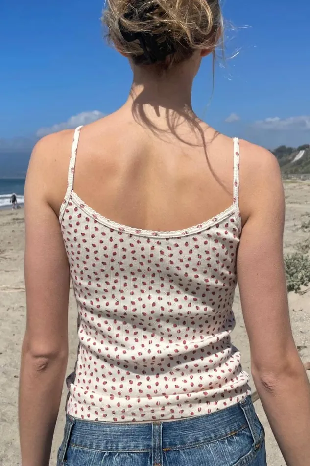 Brandy Melville Tops Skylar Strawberry Tank Strawberries 8211 Women