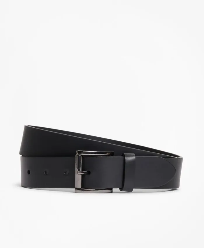 Brooks Brothers Belts Leather Belt Black 8211 Men