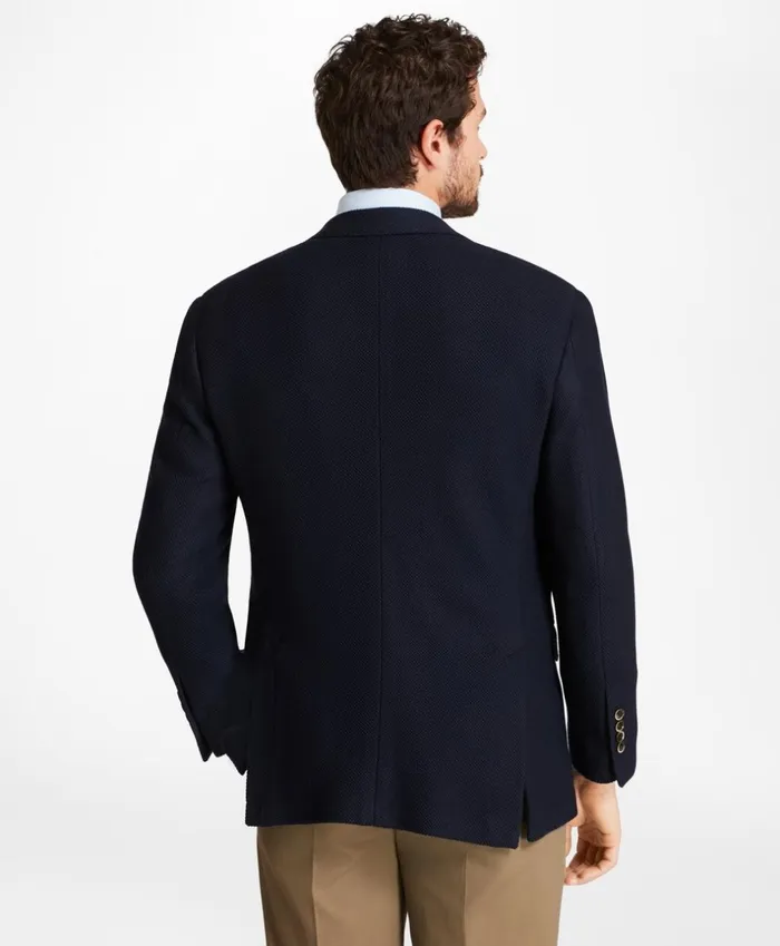 Brooks Brothers Blazers Regent Fit Textured TwoButton Blazer Navy 8211 Men Brooks Brothers Blazers Regent Fit Textured TwoButton Blazer Navy 8211 Men