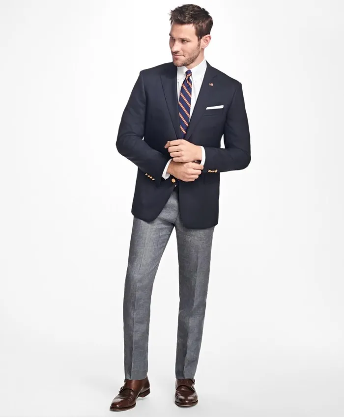 Brooks Brothers Blazers Regent Fit TwoButton 1818 Blazer Navy 8211 Men Brooks Brothers Blazers Regent Fit TwoButton 1818 Blazer Navy 8211 Men