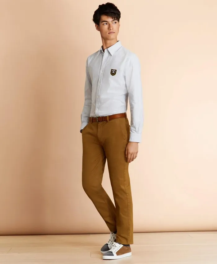 Brooks Brothers Casual Pants GarmentDyed Stretch Chinos British Khaki 8211 Men Brooks Brothers Casual Pants GarmentDyed Stretch Chinos British Khaki 8211 Men