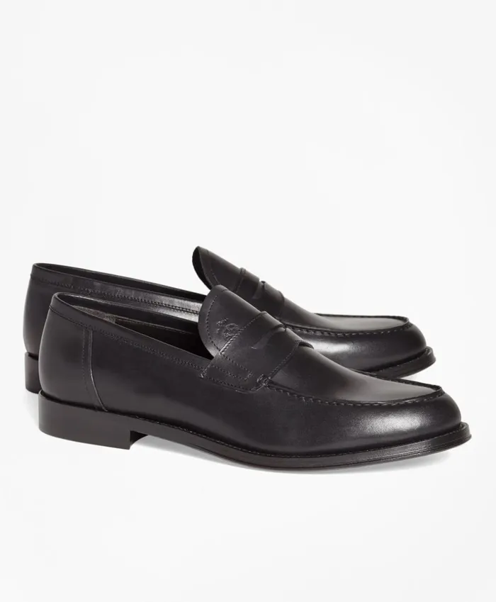 Brooks Brothers Dress and Casual Shoes 1818 Footwear Leather Penny Loafers Black 8211 Men