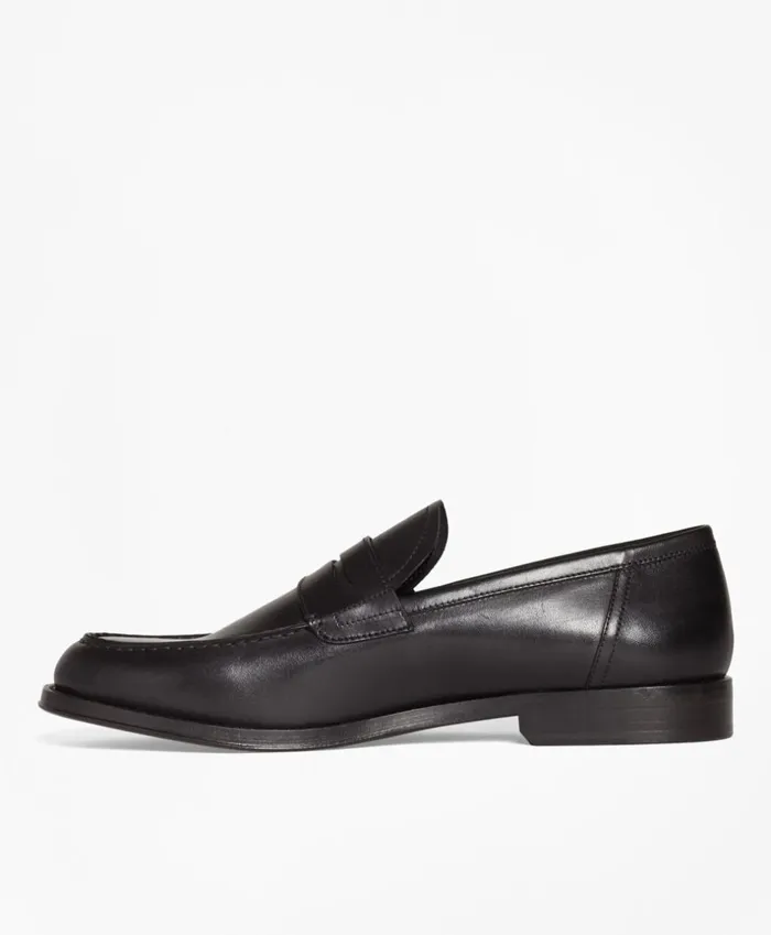 Brooks Brothers Dress and Casual Shoes 1818 Footwear Leather Penny Loafers Black 8211 Men Brooks Brothers Dress and Casual Shoes 1818 Footwear Leather Penny Loafers Black 8211 Men