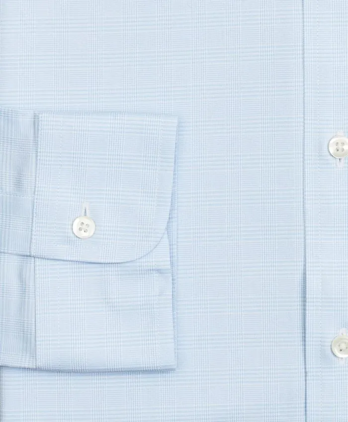 Brooks Brothers Dress Shirts Regent Fitted Dress Shirt Performance NonIron With COOLMAX ButtonDown Collar Twill Check Light Blue 8211 Men Brooks Brothers Dress Shirts Regent Fitted Dress Shirt Performance NonIron With COOLMAX ButtonDown Collar Twill Check Light Blue 8211 Men