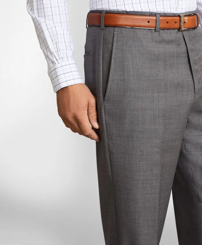 Brooks Brothers Dress Trousers Madison Fit Wool Trousers Grey 8211 Men Brooks Brothers Dress Trousers Madison Fit Wool Trousers Grey 8211 Men