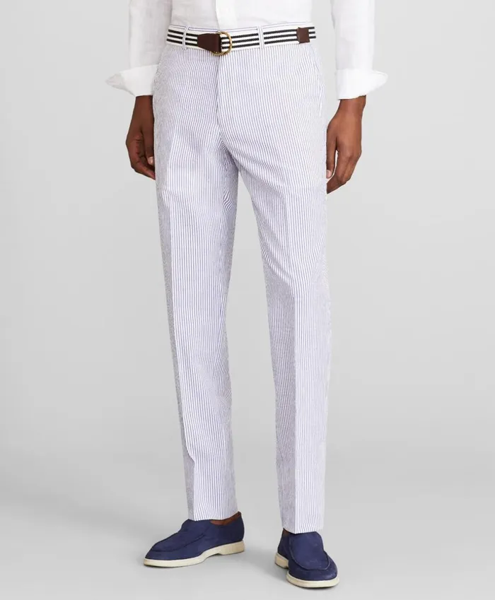 Brooks Brothers Dress Trousers Milano Fit Stripe Seersucker Trousers Bluewhite 8211 Men Brooks Brothers Dress Trousers Milano Fit Stripe Seersucker Trousers Bluewhite 8211 Men