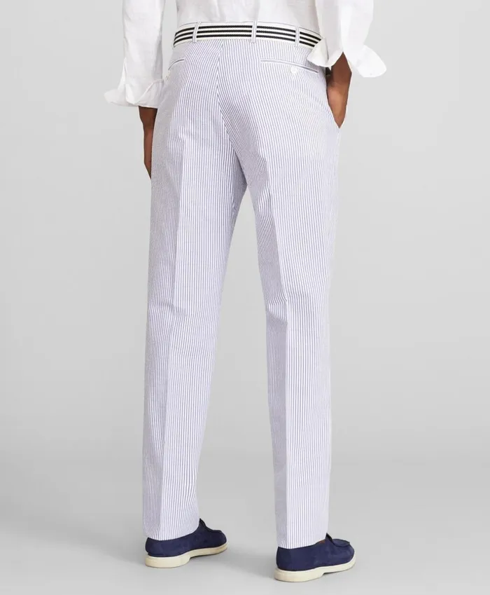 Brooks Brothers Dress Trousers Milano Fit Stripe Seersucker Trousers Bluewhite 8211 Men Brooks Brothers Dress Trousers Milano Fit Stripe Seersucker Trousers Bluewhite 8211 Men