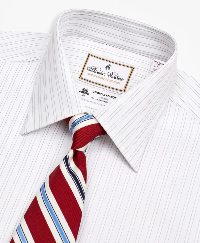 Brooks Brothers Luxury Shirts Luxury Collection Madison ClassicFit Dress Shirt Franklin Spread Collar Stripe White 8211 Men Brooks Brothers Luxury Shirts Luxury Collection Madison ClassicFit Dress Shirt Franklin Spread Collar Stripe White 8211 Men