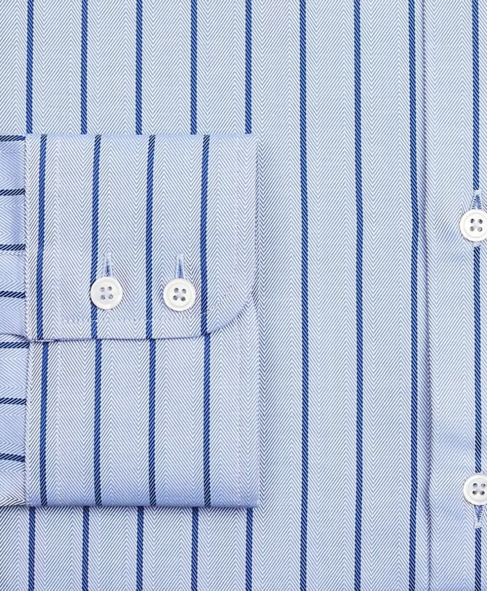 Brooks Brothers Luxury Shirts Luxury Collection Milano SlimFit Dress Shirt Franklin Spread Collar Herringbone Stripe Blue 8211 Men Brooks Brothers Luxury Shirts Luxury Collection Milano SlimFit Dress Shirt Franklin Spread Collar Herringbone Stripe Blue 8211 Men