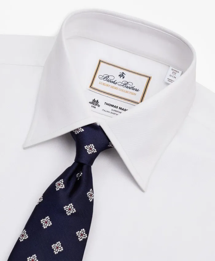 Brooks Brothers Luxury Shirts Luxury Collection Soho ExtraSlimFit Dress Shirt Franklin Spread Collar Herringbone White 8211 Men Brooks Brothers Luxury Shirts Luxury Collection Soho ExtraSlimFit Dress Shirt Franklin Spread Collar Herringbone White 8211 Men