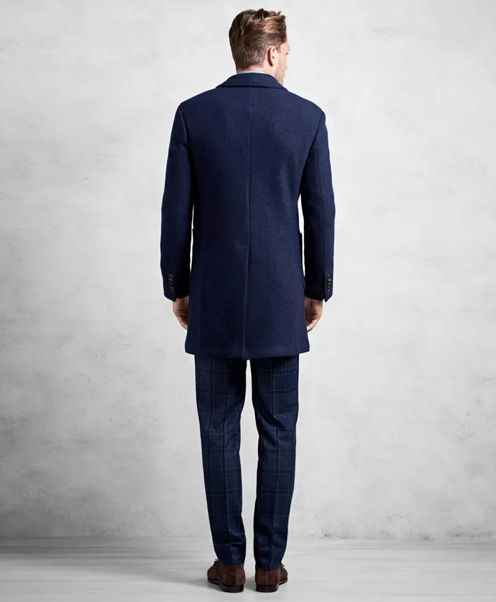 Brooks Brothers Outerwear Golden Fleece Supersoft Topcoat Navy 8211 Men Brooks Brothers Outerwear Golden Fleece Supersoft Topcoat Navy 8211 Men