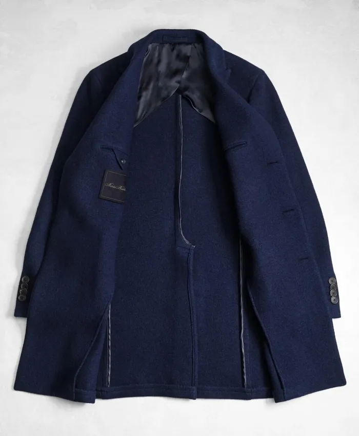 Brooks Brothers Outerwear Golden Fleece Supersoft Topcoat Navy 8211 Men Brooks Brothers Outerwear Golden Fleece Supersoft Topcoat Navy 8211 Men