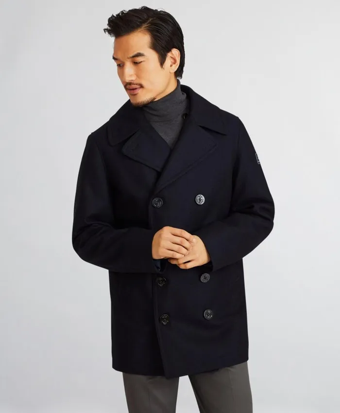 Brooks Brothers Outerwear Iconic Wool Pea Coat Navy 8211 Men Brooks Brothers Outerwear Iconic Wool Pea Coat Navy 8211 Men