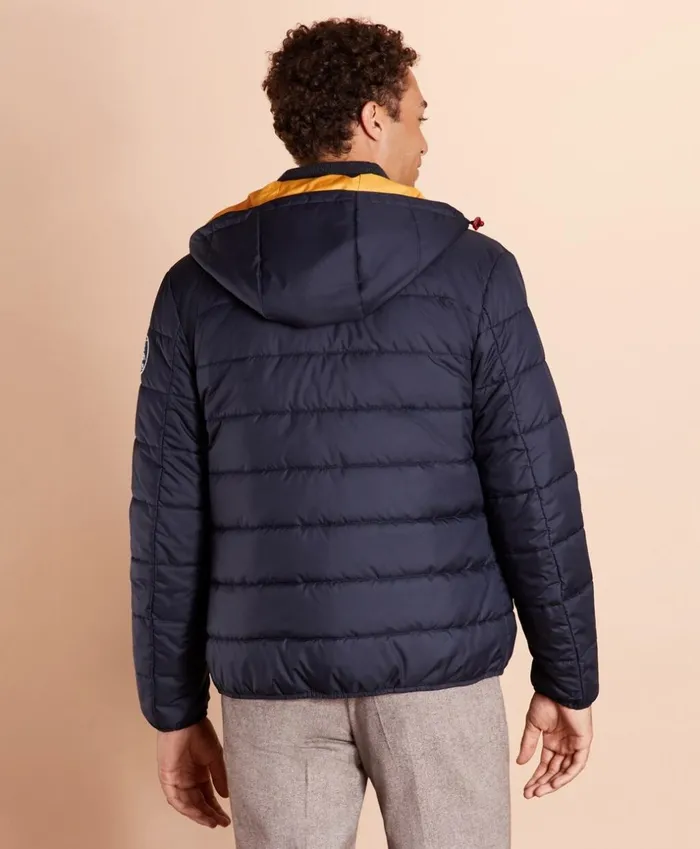 Brooks Brothers Outerwear Quilted Hooded Puffer Jacket Navy 8211 Men Brooks Brothers Outerwear Quilted Hooded Puffer Jacket Navy 8211 Men