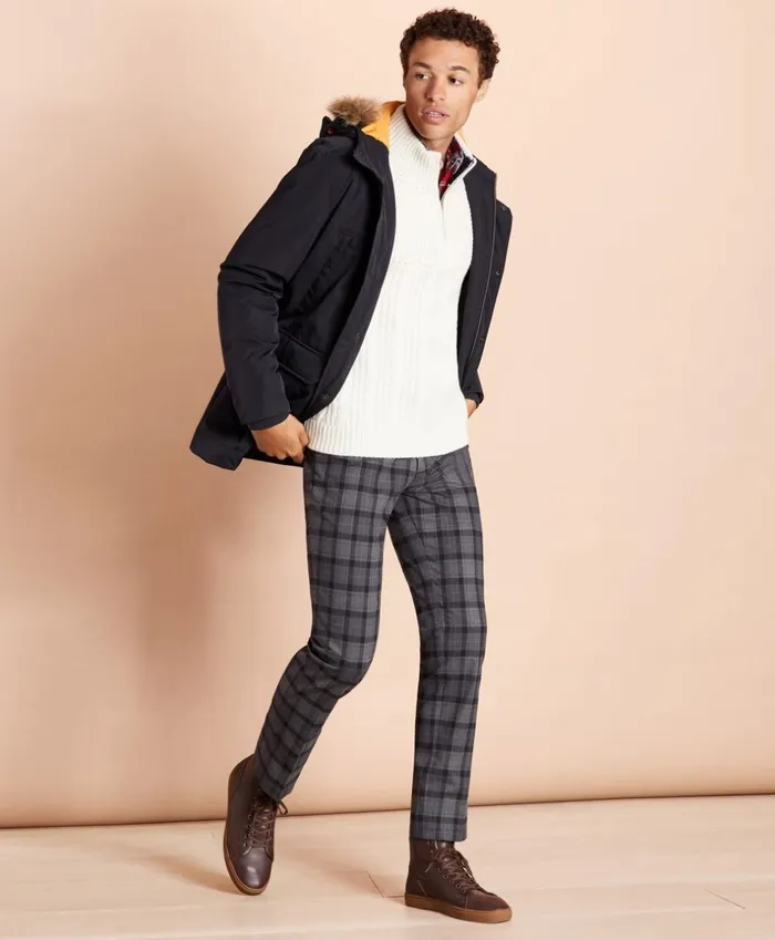 Brooks Brothers Outerwear WaterResistant Parka Black 8211 Men Brooks Brothers Outerwear WaterResistant Parka Black 8211 Men