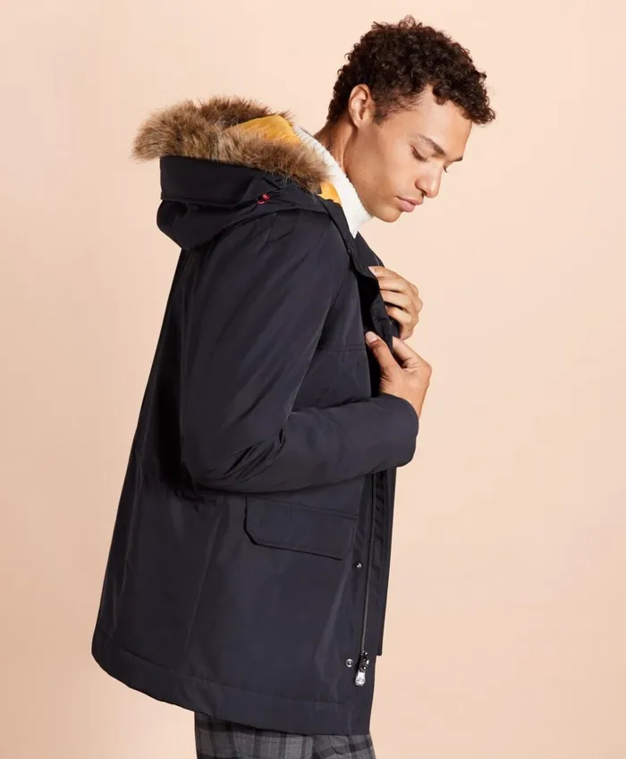 Brooks Brothers Outerwear WaterResistant Parka Black 8211 Men Brooks Brothers Outerwear WaterResistant Parka Black 8211 Men