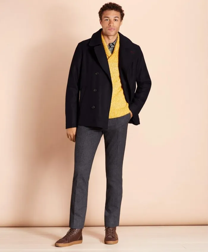 Brooks Brothers Outerwear Wool Peacoat Navy 8211 Men Brooks Brothers Outerwear Wool Peacoat Navy 8211 Men