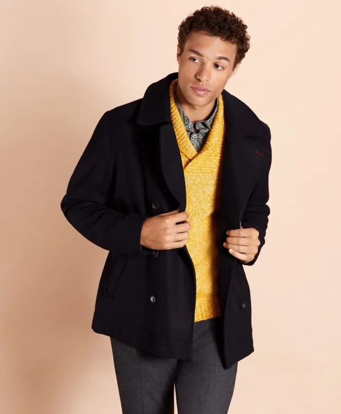 Brooks Brothers Outerwear Wool Peacoat Navy 8211 Men Brooks Brothers Outerwear Wool Peacoat Navy 8211 Men