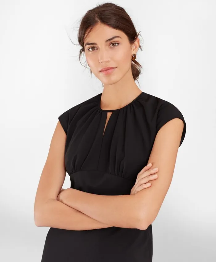 Brooks Brothers Petites Petite Stretch Wool Cap Sleeve Sheath Dress Black 8211 Women Brooks Brothers Petites Petite Stretch Wool Cap Sleeve Sheath Dress Black 8211 Women
