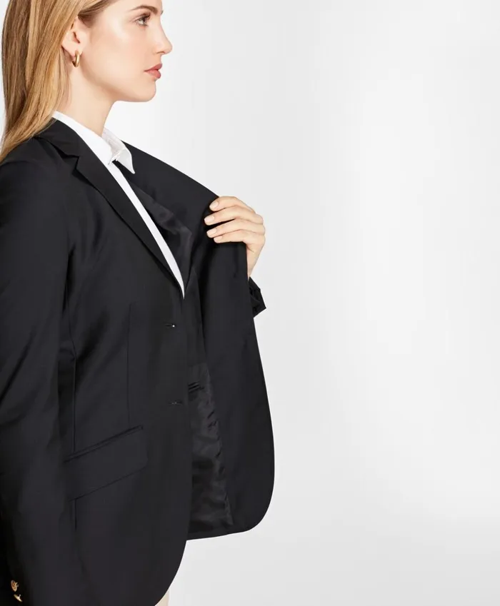 Brooks Brothers Petites Petite TwoButton Wool Blazer Navy 8211 Women Brooks Brothers Petites Petite TwoButton Wool Blazer Navy 8211 Women