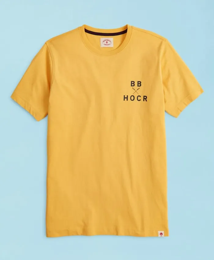 Brooks Brothers Polos and TShirts Head Of The Charles Regatta ShortSleeve Graphic TShirt Yellow 8211 Men Brooks Brothers Polos and TShirts Head Of The Charles Regatta ShortSleeve Graphic TShirt Yellow 8211 Men