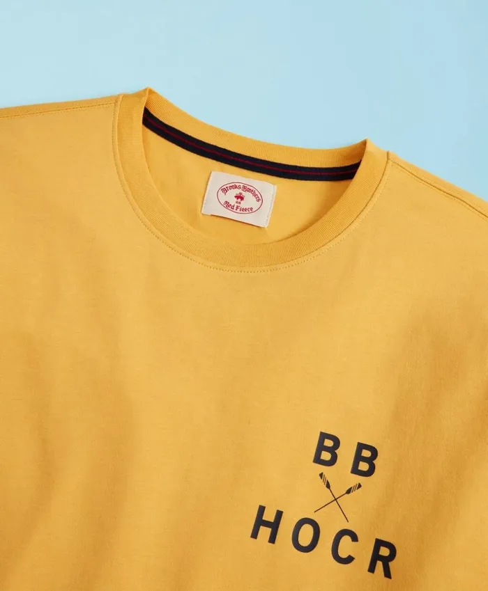 Brooks Brothers Polos and TShirts Head Of The Charles Regatta ShortSleeve Graphic TShirt Yellow 8211 Men Brooks Brothers Polos and TShirts Head Of The Charles Regatta ShortSleeve Graphic TShirt Yellow 8211 Men