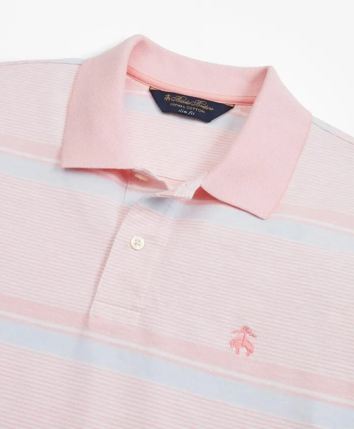 Brooks Brothers Polos and TShirts Original Fit Cotton And Linen Horizontal Stripe Polo Shirt Pink 8211 Men Brooks Brothers Polos and TShirts Original Fit Cotton And Linen Horizontal Stripe Polo Shirt Pink 8211 Men