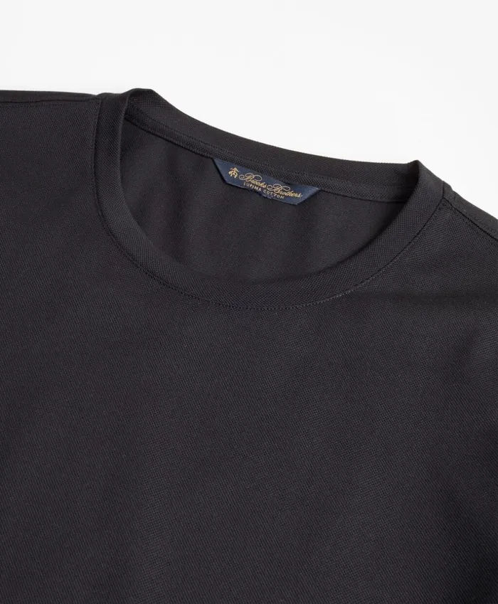 Brooks Brothers Polos and TShirts Premium ExtraFine Supima Cotton Pique TShirt Black 8211 Men Brooks Brothers Polos and TShirts Premium ExtraFine Supima Cotton Pique TShirt Black 8211 Men