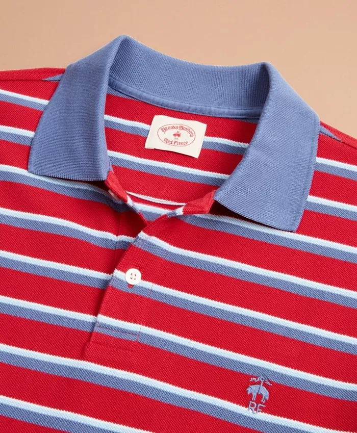 Brooks Brothers Polos and TShirts Striped Pique Polo Shirt Red 8211 Men Brooks Brothers Polos and TShirts Striped Pique Polo Shirt Red 8211 Men