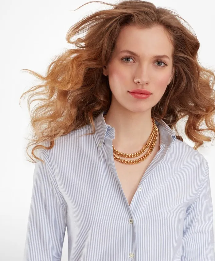 Brooks Brothers Shirts and Tops ClassicFit Supima Cotton Oxford Stripe ButtonDown Shirt Blue 8211 Women Brooks Brothers Shirts and Tops ClassicFit Supima Cotton Oxford Stripe ButtonDown Shirt Blue 8211 Women