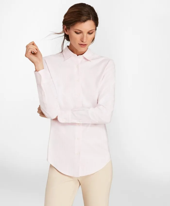 Brooks Brothers Shirts and Tops ClassicFit Supima Cotton Oxford Stripe ForwardPoint Shirt Pink 8211 Women Brooks Brothers Shirts and Tops ClassicFit Supima Cotton Oxford Stripe ForwardPoint Shirt Pink 8211 Women