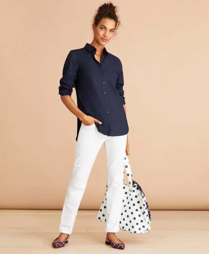 Brooks Brothers Shirts and Tops Cotton Poplin Tunic Navy 8211 Women Brooks Brothers Shirts and Tops Cotton Poplin Tunic Navy 8211 Women