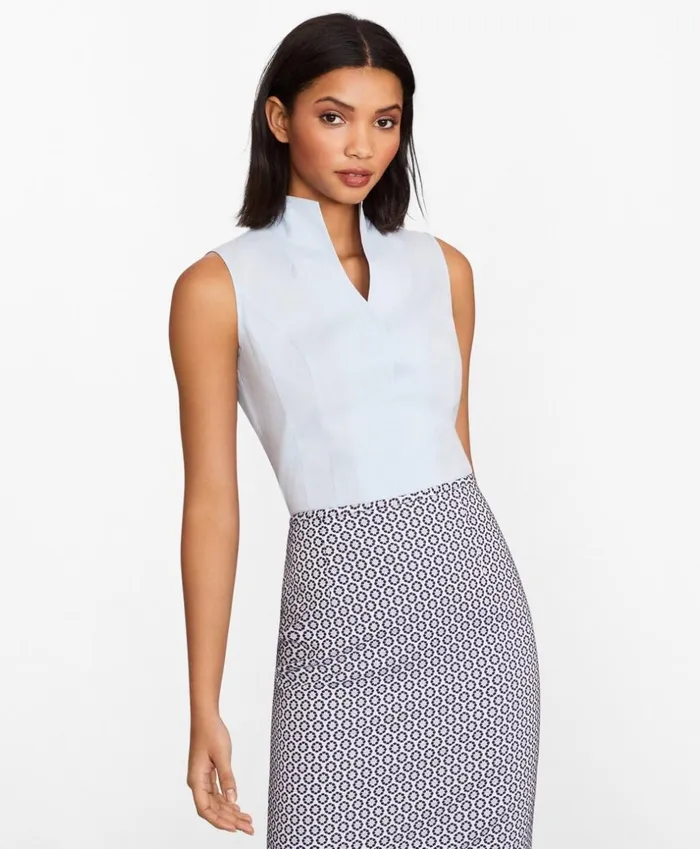 Brooks Brothers Shirts and Tops NonIron Poplin Sleeveless Blouse Light Blue 8211 Women Brooks Brothers Shirts and Tops NonIron Poplin Sleeveless Blouse Light Blue 8211 Women