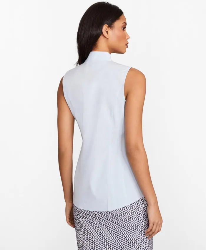 Brooks Brothers Shirts and Tops NonIron Poplin Sleeveless Blouse Light Blue 8211 Women Brooks Brothers Shirts and Tops NonIron Poplin Sleeveless Blouse Light Blue 8211 Women