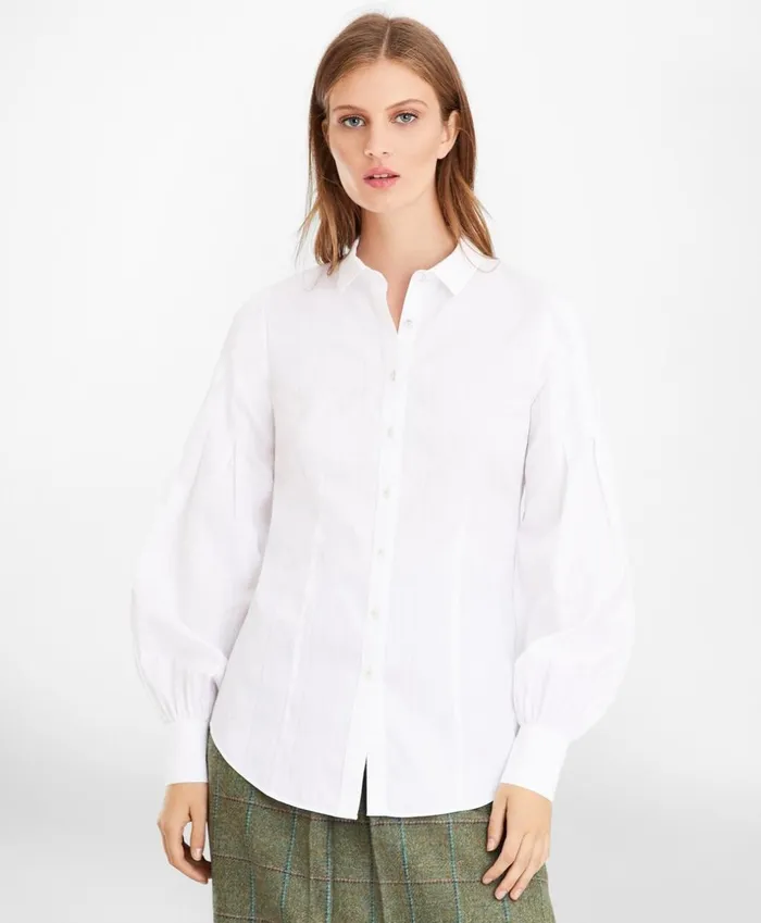 Brooks Brothers Shirts and Tops NonIron TailoredFit Supima Cotton Floral Jacquard Blouse White 8211 Women Brooks Brothers Shirts and Tops NonIron TailoredFit Supima Cotton Floral Jacquard Blouse White 8211 Women