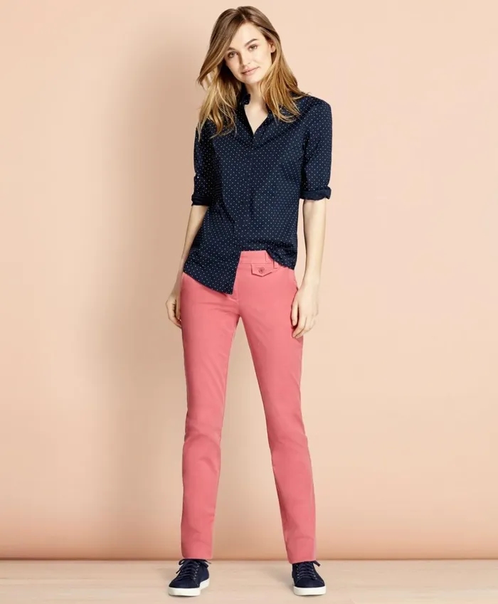Brooks Brothers Shirts and Tops PolkaDot Stretch Cotton Poplin Shirt Navy 8211 Women Brooks Brothers Shirts and Tops PolkaDot Stretch Cotton Poplin Shirt Navy 8211 Women