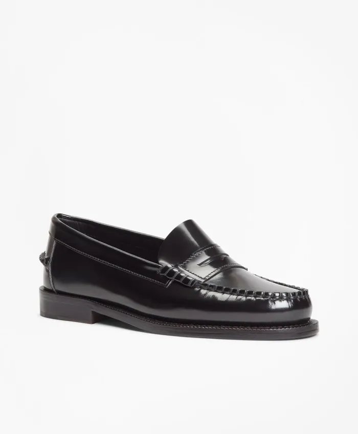 Brooks Brothers Shoes and Belts Leather Penny Loafers Black 8211 Women