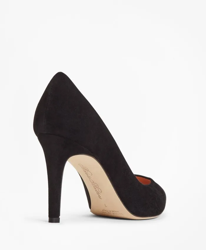 Brooks Brothers Shoes and Belts Suede PointToe Pumps Black 8211 Women Brooks Brothers Shoes and Belts Suede PointToe Pumps Black 8211 Women