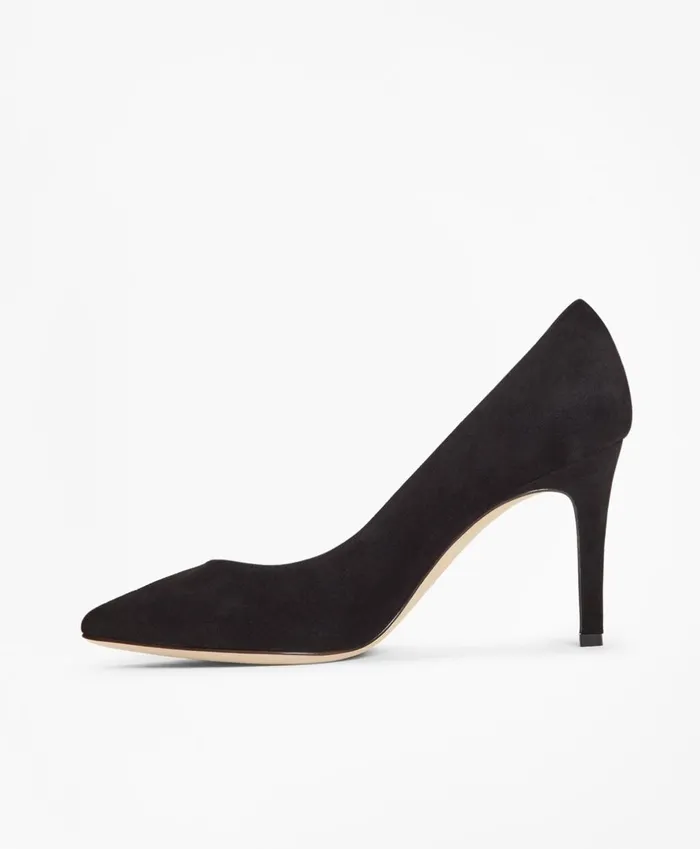 Brooks Brothers Shoes and Belts Suede PointToe Pumps Black 8211 Women Brooks Brothers Shoes and Belts Suede PointToe Pumps Black 8211 Women