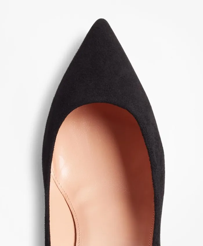 Brooks Brothers Shoes and Belts Suede PointToe Pumps Black 8211 Women Brooks Brothers Shoes and Belts Suede PointToe Pumps Black 8211 Women