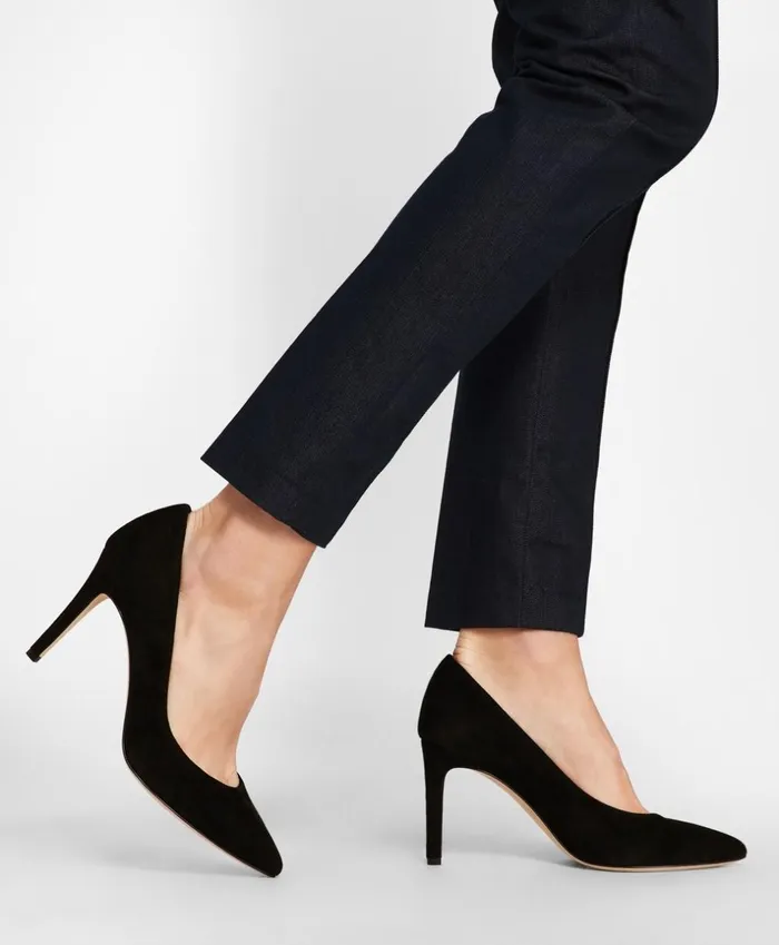Brooks Brothers Shoes and Belts Suede PointToe Pumps Black 8211 Women Brooks Brothers Shoes and Belts Suede PointToe Pumps Black 8211 Women